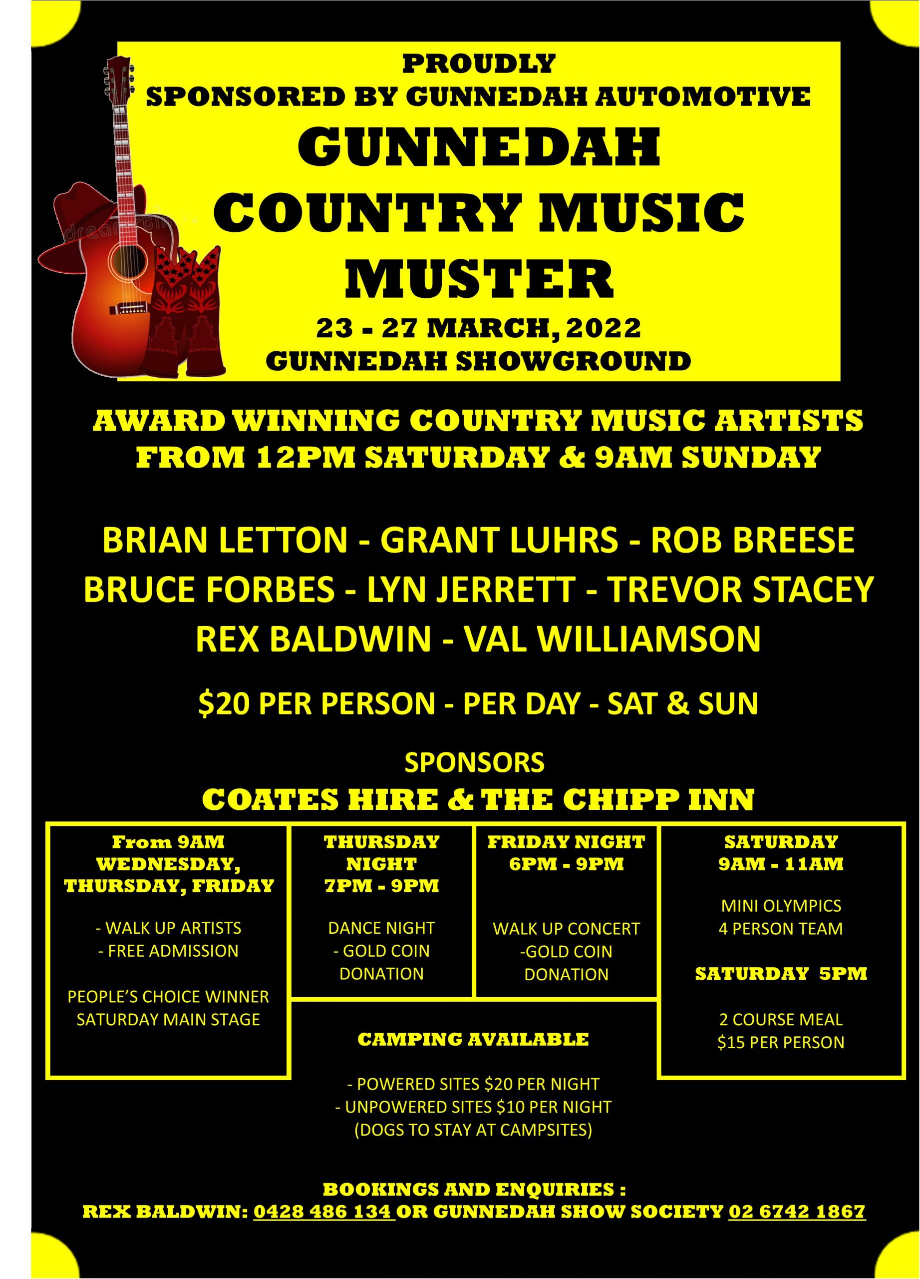 Gunnedah Country Music Muster – Gunnedah Show Society | Gunnedah NSW